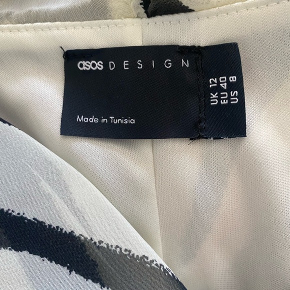 ASOS Zebra Ruffle Mini Dress - Picture 6 of 6